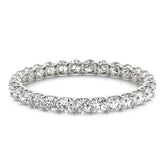 0.50-3.00ct Lab Grown Round Cut Diamond Full Eternity Ring Wedding Band