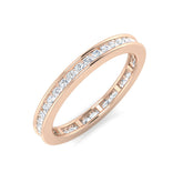 D/VVS 0.50 to 3.0ct Lab-Grown Round Cut Diamond Full Eternity Ring.