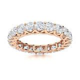 2.00 Carat Lab Grown Claw Set Eternity Ring in 18K Gold or Platinum