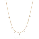 Lab Grown Round Diamond H/SI Claw Setting Tennis Necklace