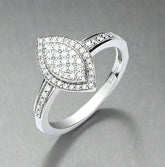 0.50 Carat Natural Round Diamond Statement Engagement Ring