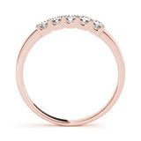 0.50Ct - 1.5Ct Lab-Grown Round Diamond Shared Prong Setting 5-Stone Diamond Ring, DE Color VVS Clarity