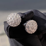 Ohrstecker mit 0,25 Karat natürlichem, rundem Diamantcluster