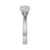 Lab Grown Princess Diamond 3 Stone Engagement Ring