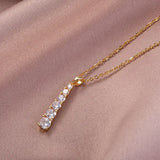 0.33 Carat H/I Lab Grown Round Diamond Drop Necklace