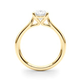 IGI Lab-Grown Oval Diamond 4 Prong Solitaire Engagement Ring, D Color VVS Clarity