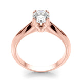IGI Lab-Grown Oval Diamond Double Prong Solitaire Engagement Ring, D Color VVS Clarity