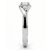 Lab Grown Triliogy Round Diamond Engagement Ring