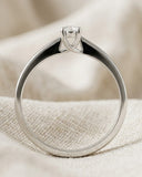 Lab Diamond Engagement Ring 0.15ct H/SI in 9k White Gold