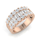Baguette & Brilliant Diamond Ring Eternity Ring