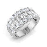 Baguette & Brilliant Diamond Ring Eternity Ring
