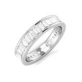 1.00 to 3.00ct Lab-Grown Baguette Cut D/VVS Diamond Full Eternity Ring.
