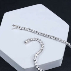 10.50 Carat Lab Grown Round Diamond Graduated Tennis Necklace Christmas Gift