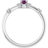 Oval Pink Tourmaline Halo Ring with Diamond Accents in White Gold