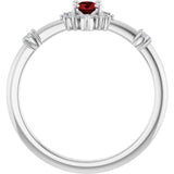 Oval Lab-Grown Ruby Halo Ring with Diamond Accents in Platinum