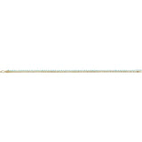 Round Natural Turquoise Line Bracelet In Gold & Platinum