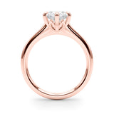 IGI Lab-Grown Oval Diamond 6 Prong Solitaire Engagement Ring, D Color VVS Clarity