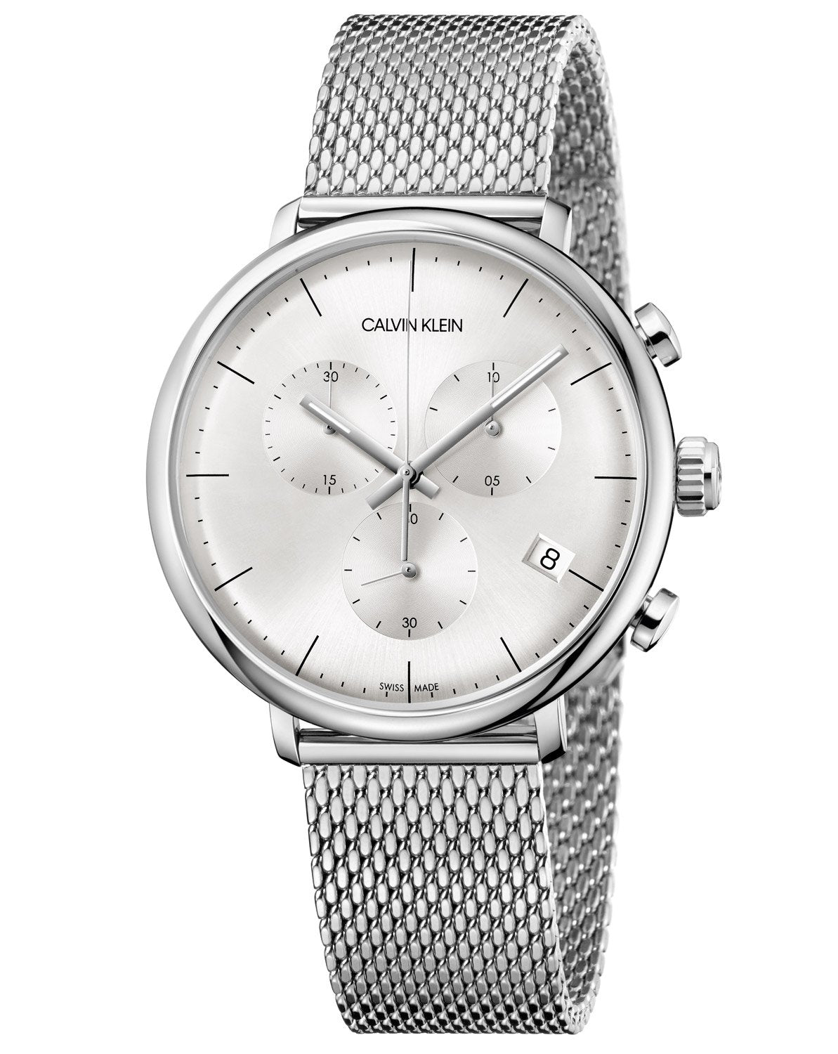 Calvin Klein High Noon Chronograph Quartz Silver Dial Men S Watch K8M27126