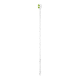 Round Natural Peridot Link Bracelet In Silver