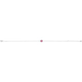 Round Natural Pink Tourmaline Solitaire Link Bracelet In Gold & Platinum