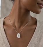 Halskette mit D-VVS-Labor-Diamant im Rundschliff (ohne Kette)