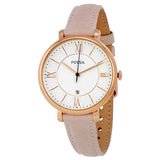 Fossil Jacqueline Women’s White Dial Rose Gold Quartz Watch