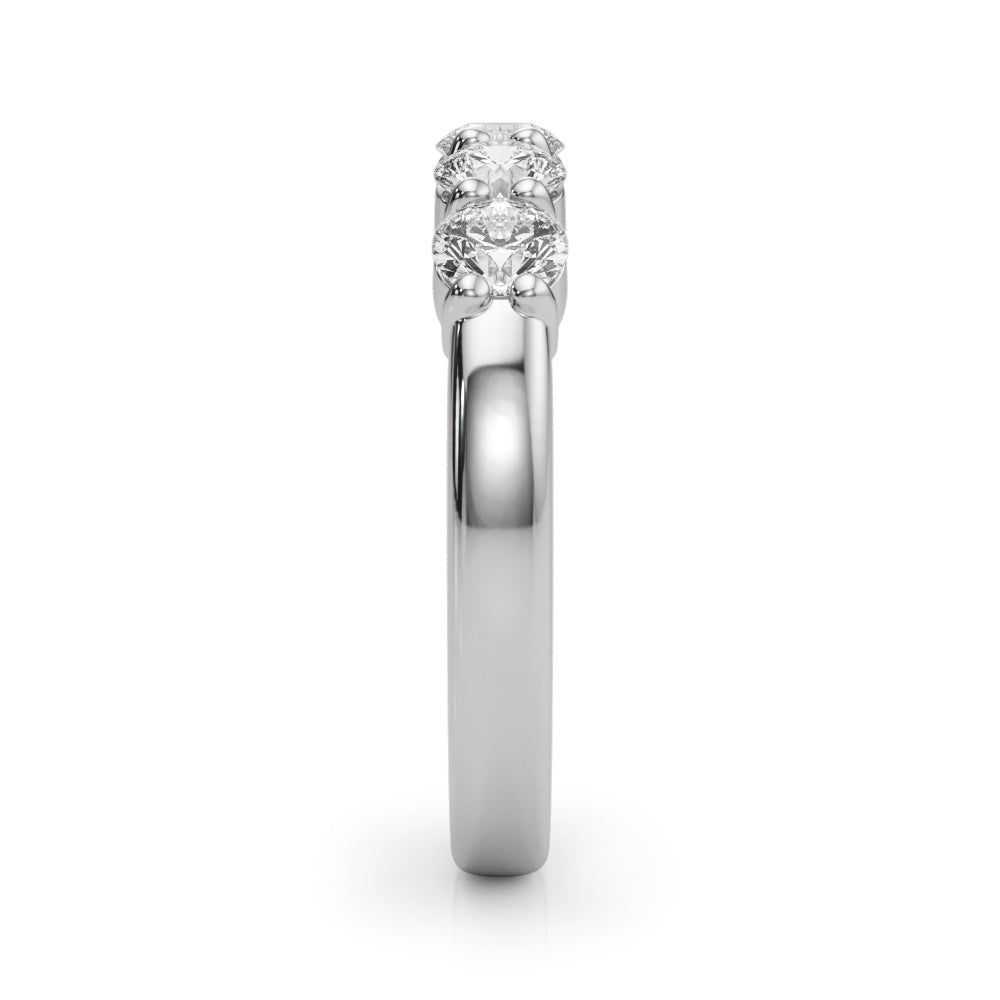 5-Stone Lab-Grown Diamond Ring – Timeless Symbol of Love with Brilliant DE Color, VVS Clarity Diamonds in an Elegant Shared U-Prong Setting
