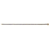 Emerald Lab-Grown Blue Sapphire Bezel-Set Line Bracelet In Gold & Platinum