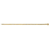 Emerald Natural Citrine Bezel-Set Line Bracelet In Gold & Platinum