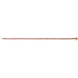 Emerald Natural Pink Tourmaline Bezel-Set Line Bracelet In Gold & Platinum