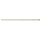 Emerald Natural Sky Blue Topaz Bezel-Set Line Bracelet In Gold & Platinum