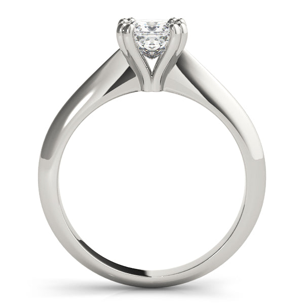 Princess Cut Diamond Four-Prong Heart Shaped Engagement Ring