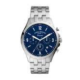 Fossil Forrester FS5605 Men’s Chronograph Watch – Blue Dial, Stainless-Steel Bracelet