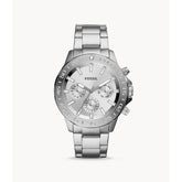 Fossil Bannon BQ2490 Men’s Multifunction Watch – Silver Dial, Stainless-Steel Bracelet