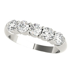 Lab grown 5 stone diamond ring, 0.50ct diamond wedding band