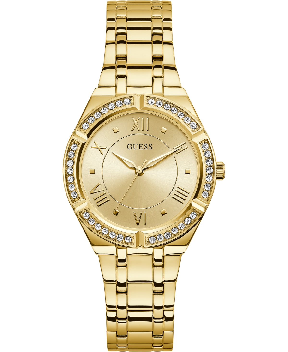 GUESS GW0033L2 - Ladies Analogue Quartz Watch with Stainless Steel Strap (GOLD)