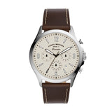 Fossil Forrester FS5696 Men’s Chronograph Watch – Cream Satin Dial