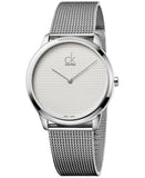 Calvin Klein Men’s Minimal Watch – Silver Dial, 40 mm Stainless Steel Case