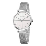 Calvin Klein Even Ladies White Dial Stainless-Steel Watch