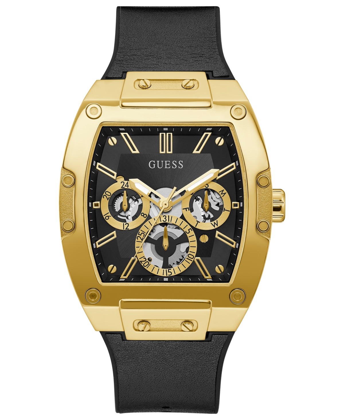 Guess Men s Classic Black Dial Watch - GW0202G1
