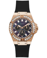 GUESS Women's Watch – 39mm Black Silicone Strap