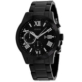 GUESS Men's Classic Watch W0668G5 – Black Dial, Stainless Steel