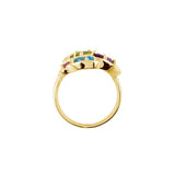 Oval Multi-Gemstone Multi Stone Ring in Yellow Gold