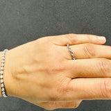 milgrain pave diamond ring