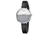 CK Calvin Klein Rise Collection Leather Strap Women's Watch