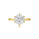 round lab grown diamond ring/round lab grown diamond ring