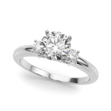Lab-Grown 0.50-2.00ct Diamond Three Stone Engagement Ring