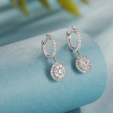1.50Ct Lab Grown Diamond Dangle Drop Earrings in White Gold