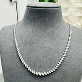 Diamond Necklace, White Gold Diamond Necklace
