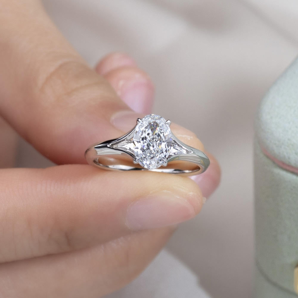 solitaire engagement ring bridal diamond ring